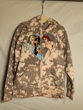 Disney Princess Pink and Gray Zipper Hooded Jacket Size 4T